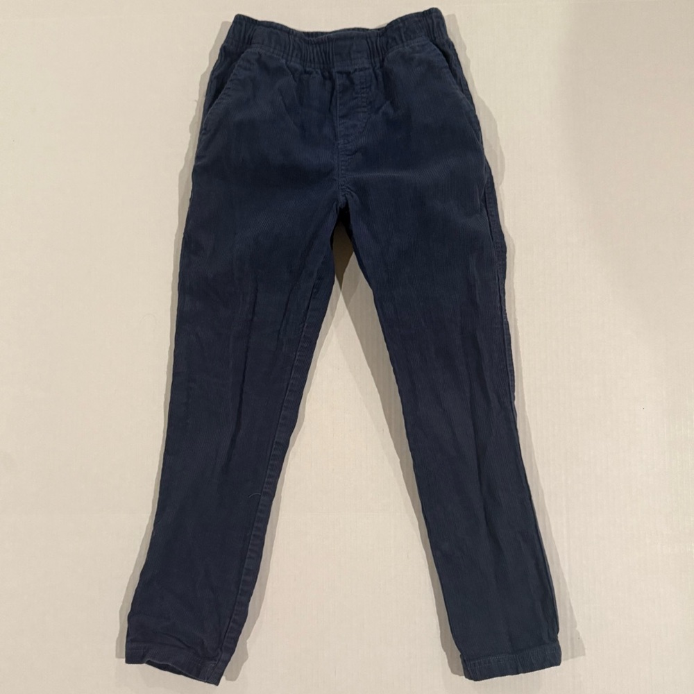 Tea Collection Corduroy Pants Boy 8 Navy Blue EUC
